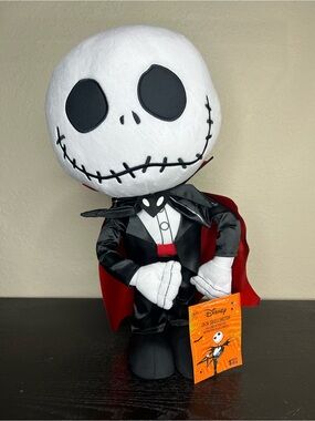 NEW Nightmare Before Christmas Jack Skellington In Vampire Costume Greeter